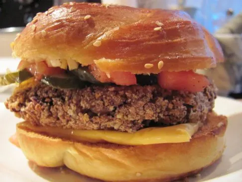 Burger aus roten Kidneybohnen