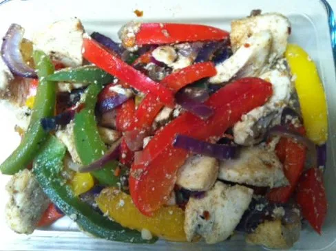 Hühnchen-Fajitas