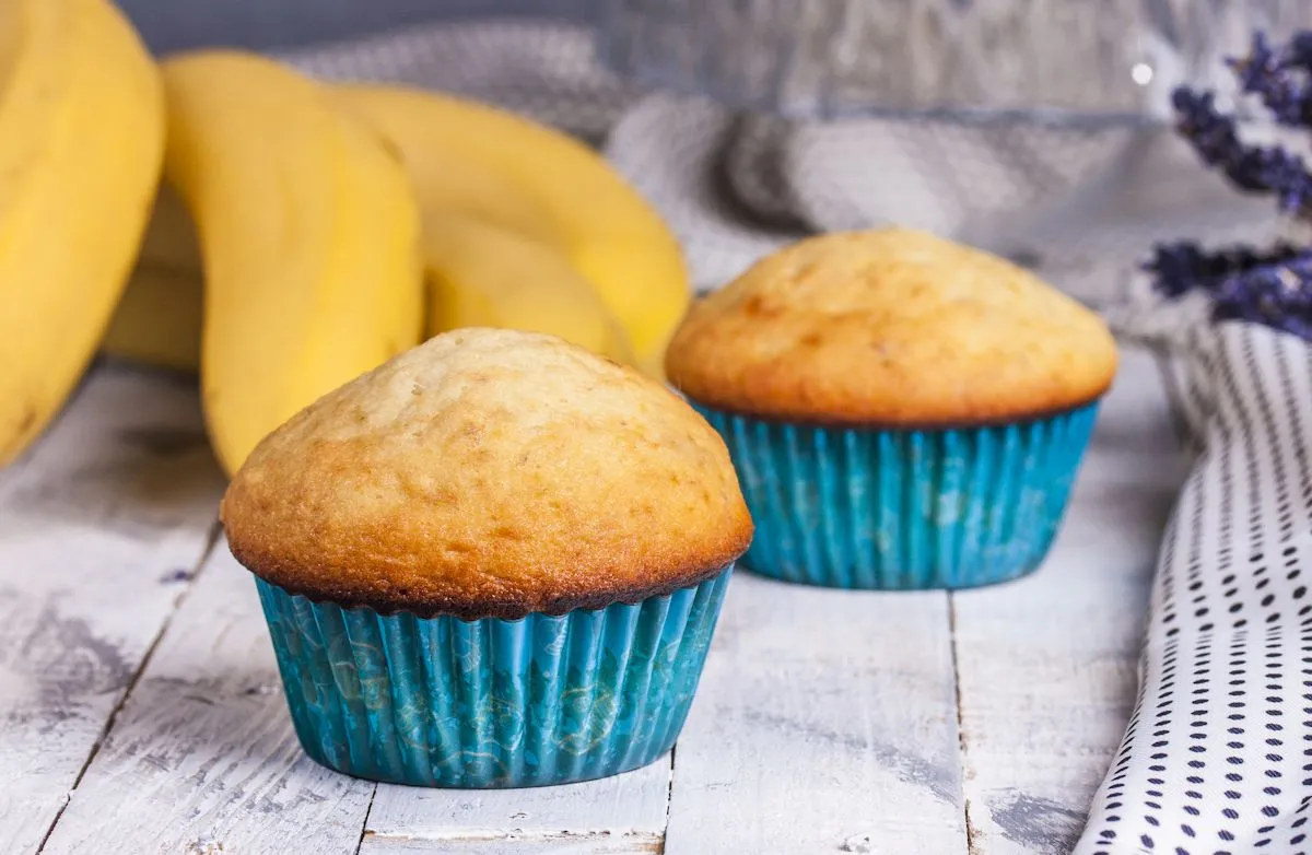 Leichte Bananenmuffins