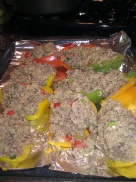 Amandas gefüllte Paprika mit Bison und Quinoa