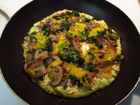 Eier-, Tofu- und Grünkohl-Frittata