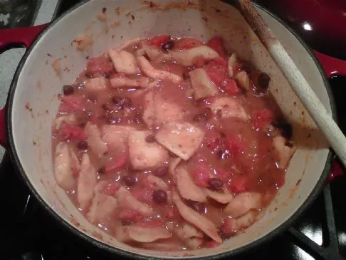 Schwarze Bohnen & Fisch Marinara-Sauce