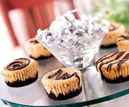 Erdnussbutter-Schokoladen-Cheesecakes