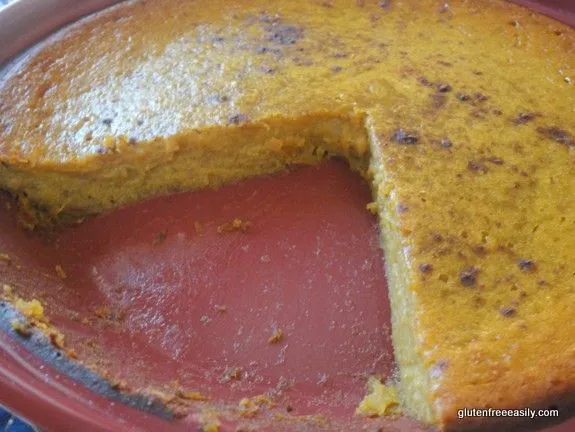 Milch- und glutenfreier unmöglicher Kürbiskuchen