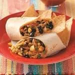 Burritos - Hähnchen, Reis, Bohnen, Paprika, Mais