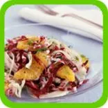 Gesunder Fenchel-, Orangen- und Rotkohl-Salat