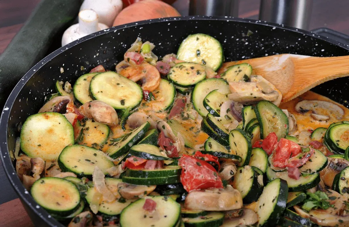 Zucchini-Pilz-Sautée