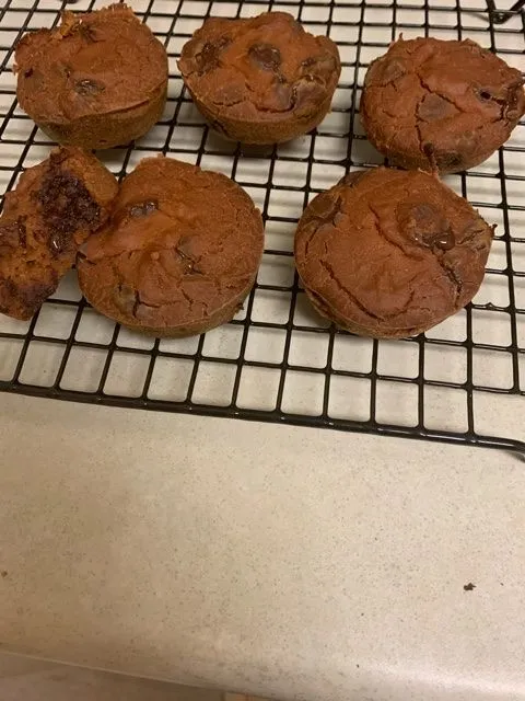 PB-Apfelmus-Schokoladenstückchen-Muffins