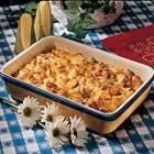 Wurst- und Eierauflauf