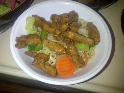 Honig-Ingwer-Schweinefleisch-Pfanne