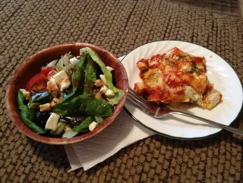 Hähnchen & Spinat Lasagne