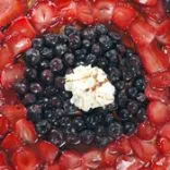 Baiser-Mosaik-Obstpizza