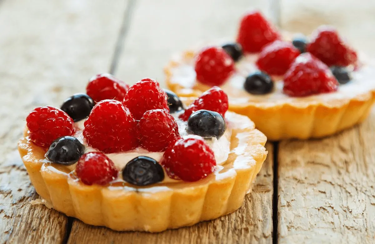 Patriotische Pudding-Torte