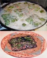 Helenes Eingewickelte Laing (Taro-Blätter mit Kokoscreme)