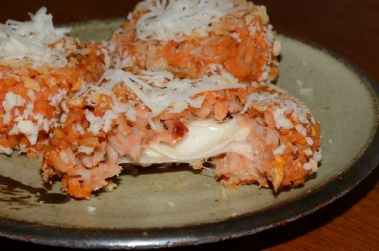 Gebackene Arancini-Reisbällchen