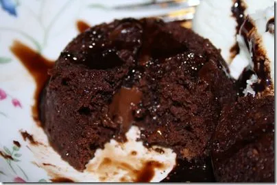 Einzelportion Schokoladen Lava Kuchen