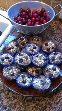 Bananen-Cranberry-Haferflocken-Muffins