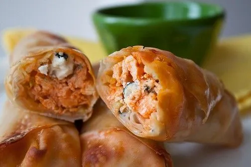 Buffalo Chicken Egg Rolls