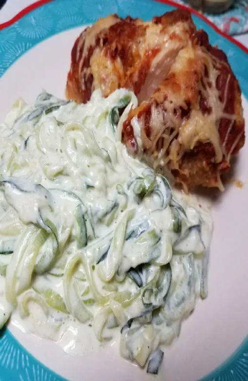 Zoodle Alfredo Keto