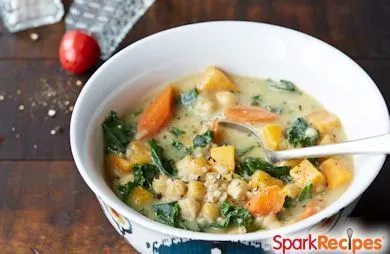 Kichererbsen-Gemüsesuppe