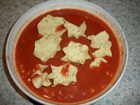 Crockpot Hähnchen Tortilla Suppe