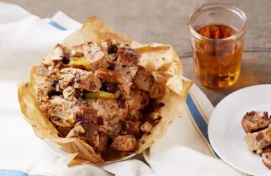 Schokoladenstückchen-Brotpudding (Vegan)