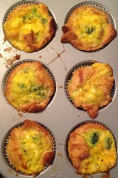 Brokkoli & Cheddar Quiche Cupcake