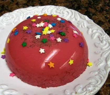 Protein-Gelee mit Erdbeeren