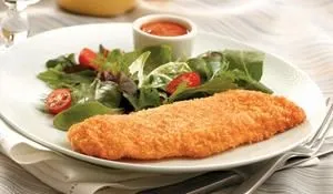 Knuspriger gebackener Parmesan-Swai (Von Poteet)