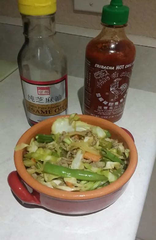 Putenhackfleisch-Kohl-Pfanne