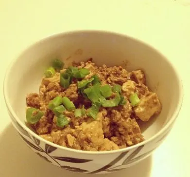Mabo Tofu mit Putenhackfleisch