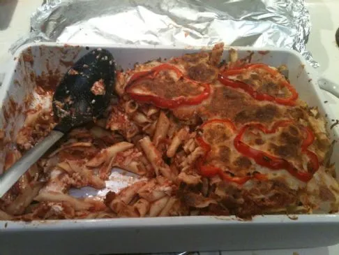 Überbackene Ziti-Lasagne