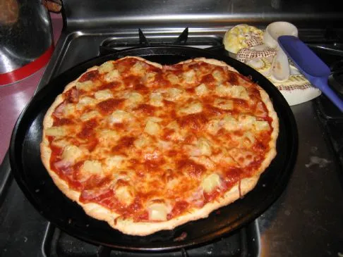 Rumbamel's Selbstgemachte Hawaiian Pizza