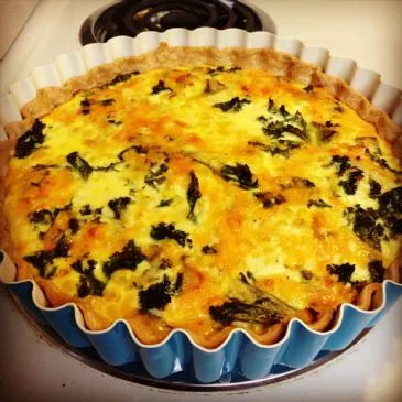 Grünkohl-Quiche