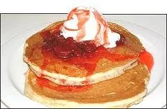 Erdbeer-Käsekuchen-Pfannkuchen