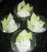 Limetten-Basilikum-Sorbet