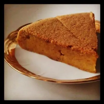 Grießauflauf mit Kürbis und Banane