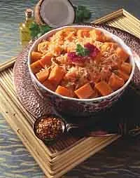 Butternut-Kürbis in Kokosmilch