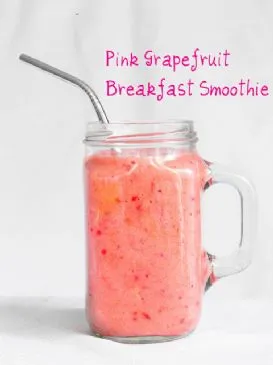 Kreativer kleiner Gnom: Pink Grapefruit Smoothie
