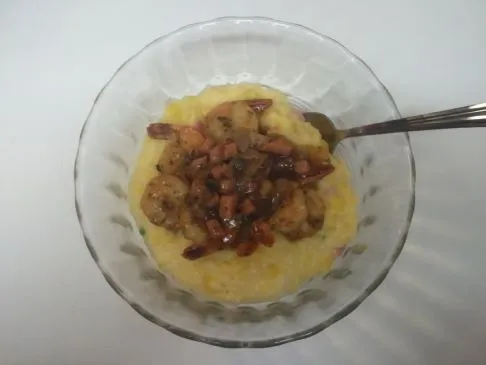 Süße & herzhaft Garnelen & Grits