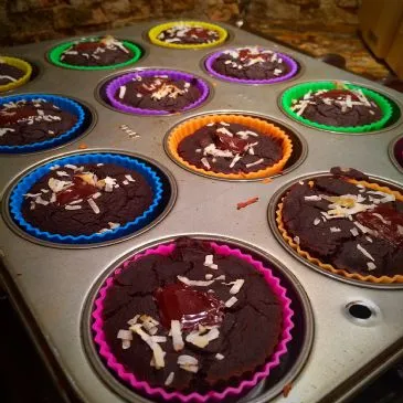 Schwarze Bohnen Brownies