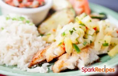 Gegrillter Barsch mit Zitrus-Salsa