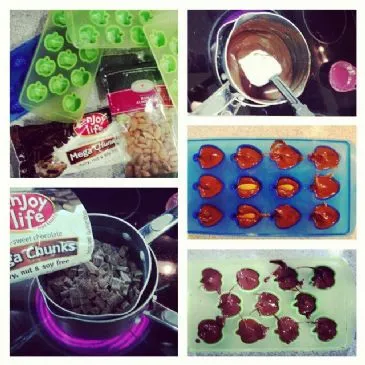 Schokoladenüberzogene Mandeln