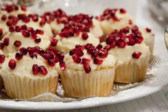 Granatapfel-Cupcakes