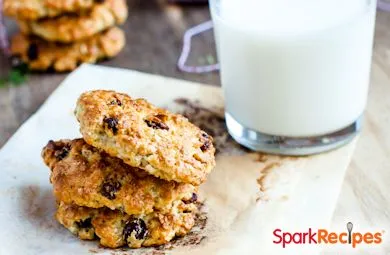 Kokosnuss-Hafer-Rosinen-Kekse