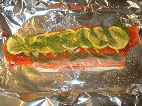 Gegrillter Lachs