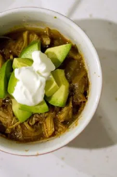 PaleOmg Crock Pot Chicken Enchilada Stew