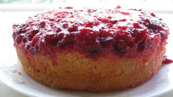 Wassermelonen-Kuchen mit der Oberseite nach unten