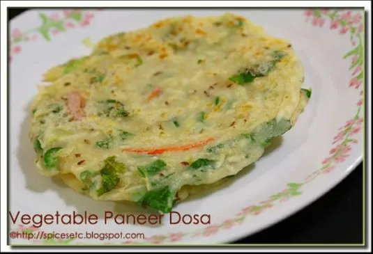 Gemüse-Paneer-Dosa - Schnell