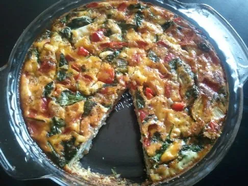Feta- und Paprika-Quiche